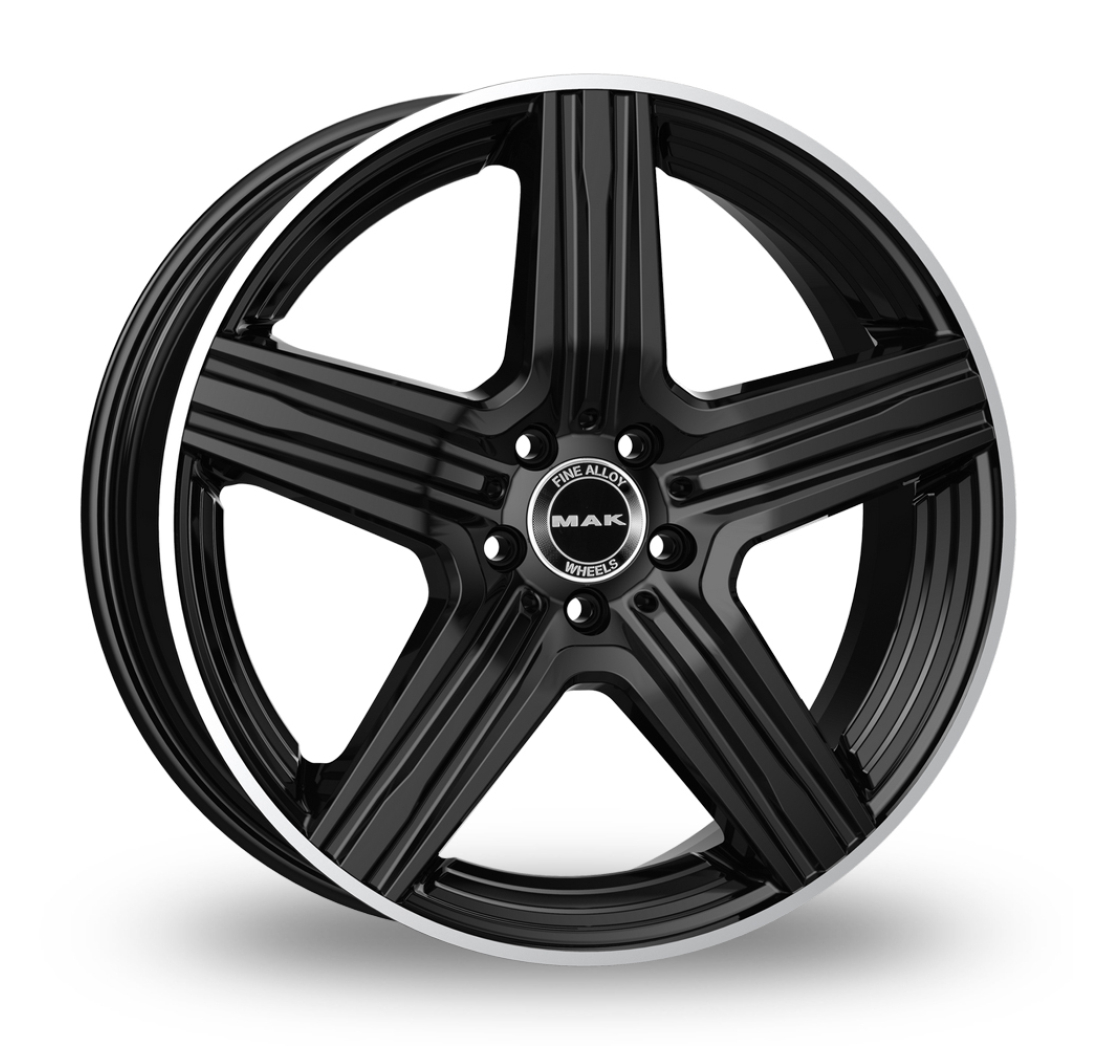 LEWIS 10 21 62 5x112 MAK 66,60 GLOSS BLACK MIRROR RING